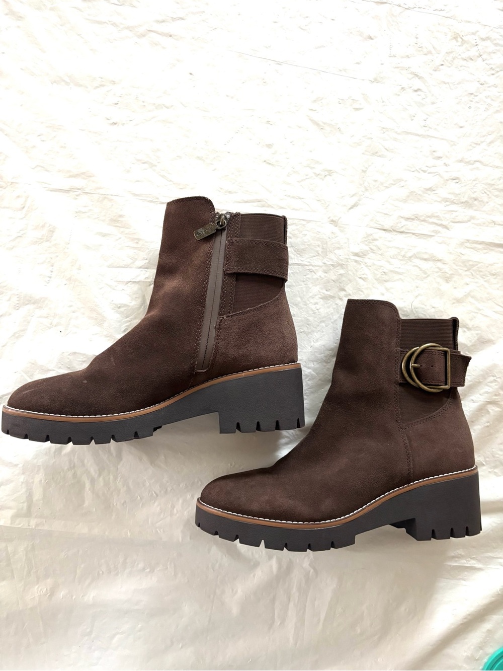 NWOT Blondo Java Brown Suede Dakota Waterproof Boots SZ 9 M